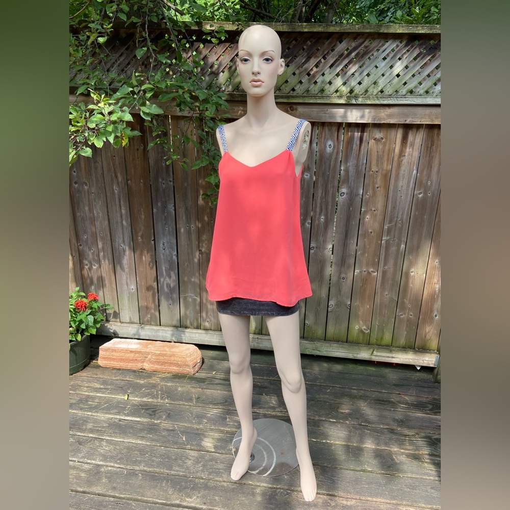 Neon Coral Pink Top